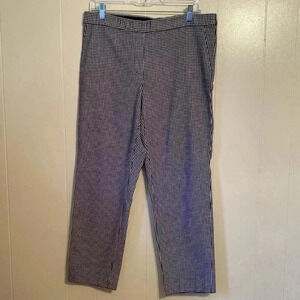 J. Jill Black & White Checked Woman’s Pull on Pants in Size 12.